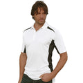 Weiß-Marineblau - Side - Stormtech Herren Polo-Shirt, besonders leicht, zweifarbig, Kurzarm