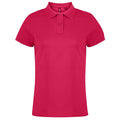 Hot Pink - Front - Asquith & Fox Damen Polo-Shirt, Kurzarm