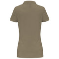 Khaki - Back - Asquith & Fox Damen Polo-Shirt, Kurzarm