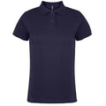 Marineblau - Front - Asquith & Fox Damen Polo-Shirt, Kurzarm