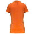 Orange - Back - Asquith & Fox Damen Polo-Shirt, Kurzarm