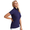 Marineblau - Back - Asquith & Fox Damen Polo-Shirt, Kurzarm