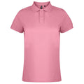 Pink Carnation - Front - Asquith & Fox Damen Polo-Shirt, Kurzarm