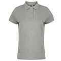 Grau meliert - Front - Asquith & Fox Damen Polo-Shirt, Kurzarm
