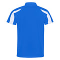 Royal Blau-Arctic Weiß - Back - AWDis Just Cool Herren Kurzarm Polo Shirt mit Kontrast Panel