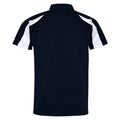 Marineblau-Arctic Weiß - Back - AWDis Just Cool Herren Kurzarm Polo Shirt mit Kontrast Panel