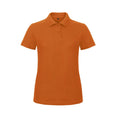 Orange - Front - B&C Damen ID.001 Polo-Shirt - Polohemd, Kurzarm