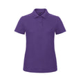 Violett - Front - B&C Damen ID.001 Polo-Shirt - Polohemd, Kurzarm