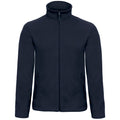 Marineblau - Front - B&C Collection Herren ID 501 Mikro Fleece Jacke