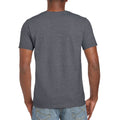 Graphit meliert - Back - Gildan Herren Soft-Style T-Shirt, Kurzarm