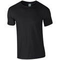 Schwarz - Front - Gildan Herren Soft-Style T-Shirt, Kurzarm