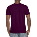 Weinrot - Back - Gildan Herren Soft-Style T-Shirt, Kurzarm