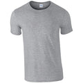 Sport Grau - Front - Gildan Herren Soft-Style T-Shirt, Kurzarm