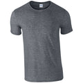 Dunkelgrau meliert - Front - Gildan Herren Soft-Style T-Shirt, Kurzarm
