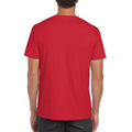Rot - Back - Gildan Herren Soft-Style T-Shirt, Kurzarm