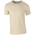 Sand - Front - Gildan Herren Soft-Style T-Shirt, Kurzarm