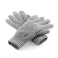Hellgrau - Front - Beechfield Unisex Classic Thinsulate Thermo Winter-Handschuhe
