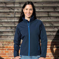 Marineblau-Königsblau - Back - Result Core Damen Softshell-Jacke, bedruckbar