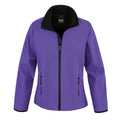 Violett-Schwarz - Front - Result Core Damen Softshell-Jacke, bedruckbar