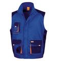 Royal-Marineblau-Orange - Front - Result Herren Work-Guard Lite Arbeitsgilet - Bodywarmer