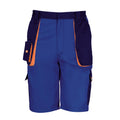 Königsblau-Marineblau-Orange - Front - Result Unisex Work-Guard Lite Workwear Shorts, atmungsaktiv, winddicht