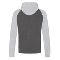 Graphit-Grau meliert - Back - Awdis Just Hoods Unisex Kapuzen-Sweatshirt, zweifarbig