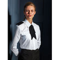Weiß - Pack Shot - Premier Damen Langarm-Hemd im Piloten-Stil