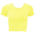 Neongelb - Front - American Apparel Damen T-Shirt, kurz, Kurzarm