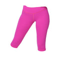 Fuchsia - Front - American Apparel Damen Fitness Leggings - Capri-Leggings, knielang
