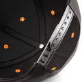 Schwarz-Orange - Side - Beechfield Unisex 5 Panel Kontrast Snapback Kappe