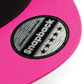 Schwarz-Fuchsia - Lifestyle - Beechfield Unisex 5 Panel Kontrast Snapback Kappe