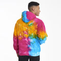 Bunter Regenbogen - Lifestyle - Colortone Unisex Rainbow Hoodie - Kapuzenpullover, Batik-Optik