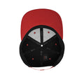 Schwarz-Rot - Side - Yupoong Flexfit Unisex 110 Plain Fit Baseball Kappe