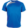 Königsblau-Weiß-Grau - Front - Kariban Proact Herren Sport T-Shirt mit Rundhalsausschnitt, Kurzarm