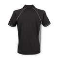 Schwarz-Gunmetal Grau - Back - Finden & Hales Herren Sport Polo-Shirt, Kurzarm