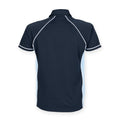 Marineblau-Himmelblau-Weiß - Back - Finden & Hales Herren Sport Polo-Shirt, Kurzarm
