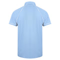 Himmelblau-Marineblau-Weiß - Back - Finden & Hales Herren Sport Polo-Shirt, Kurzarm