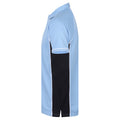 Himmelblau-Marineblau-Weiß - Lifestyle - Finden & Hales Herren Sport Polo-Shirt, Kurzarm