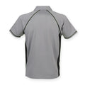 Metall-Grau-Schwarz - Back - Finden & Hales Herren Sport Polo-Shirt, Kurzarm