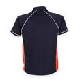 Marineblau-Rot-Weiß - Back - Finden & Hales Herren Sport Polo-Shirt, Kurzarm