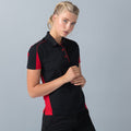 Schwarz-Rot - Lifestyle - Finden & Hales Damen Polo Shirt Club