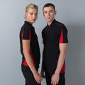 Schwarz-Rot - Pack Shot - Finden & Hales Damen Polo Shirt Club