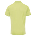 Limette - Back - Premier Herren Coolchecker Pique Kurzarm Polo T-Shirt