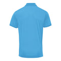 Saphir - Back - Premier Herren Coolchecker Pique Kurzarm Polo T-Shirt