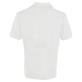Weiß - Back - Premier Herren Coolchecker Pique Kurzarm Polo T-Shirt