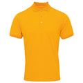 Sonnenblumengelb - Front - Premier Herren Coolchecker Pique Kurzarm Polo T-Shirt
