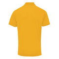 Sonnenblumengelb - Back - Premier Herren Coolchecker Pique Kurzarm Polo T-Shirt