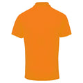 Neon Orange - Back - Premier Herren Coolchecker Pique Kurzarm Polo T-Shirt
