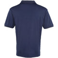 Marineblau - Back - Premier Herren Coolchecker Pique Kurzarm Polo T-Shirt
