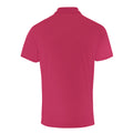Hot Pink - Back - Premier Herren Coolchecker Pique Kurzarm Polo T-Shirt